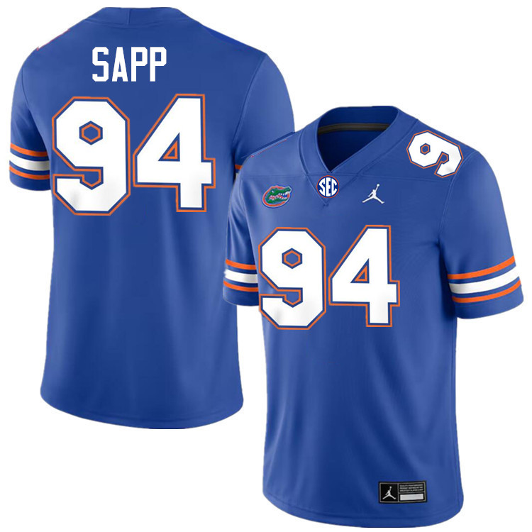#94 Tyreak Sapp Gators Jersey,Florida Gators College Football Jerseys Stitched-Royal